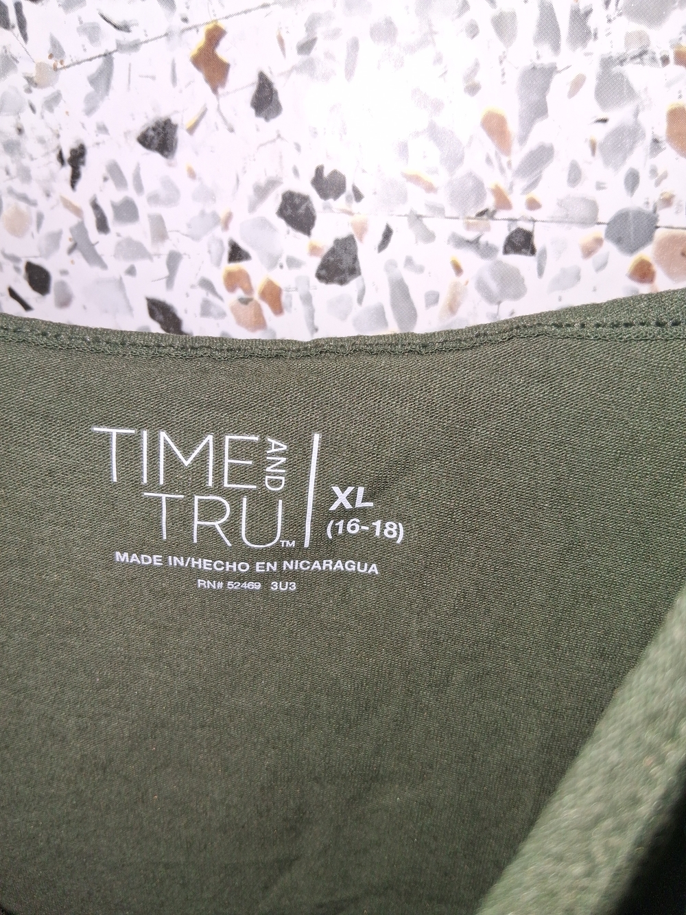 Time and Tru Olive Green Spaghetti Strap Camisole - Picture 2 of 3